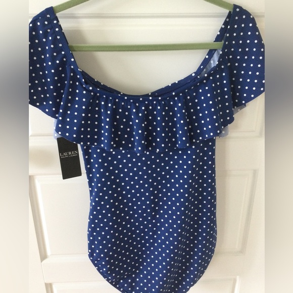 Ralph Lauren Other - NWT Ralph Lauren One-Piece Polka-Dot Bathing Suit
